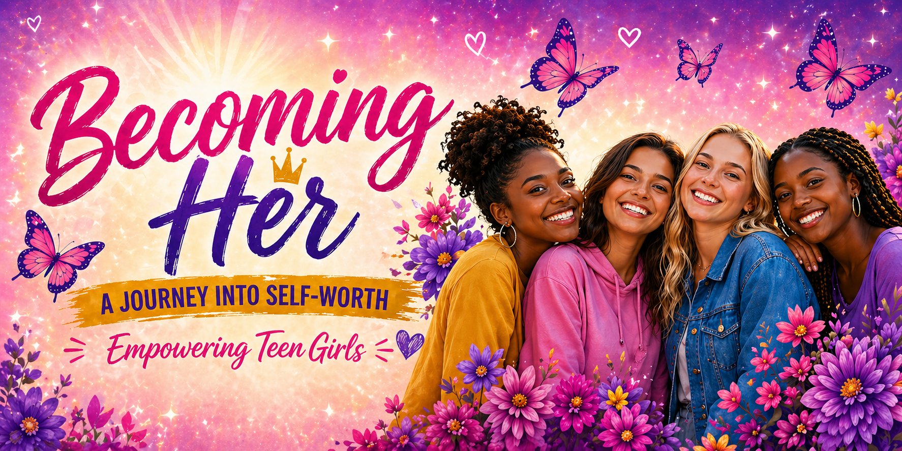 Becoming Her — A Journey Into Self-Worth. Empowering Teen Girls.